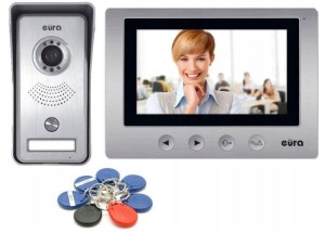 Wideodomofon videofon 7'' pamięć breloki brama
