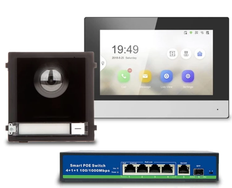 Wideodomofon jednorodzinny moduł H-LINE Monitor 7"