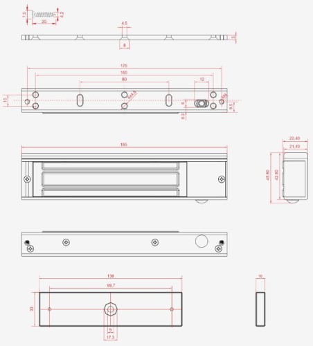SCOT EL-350SL2 zwora elektromagnetyczna 180 KG