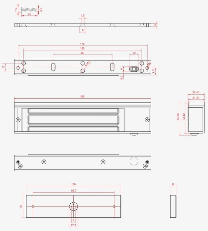 SCOT EL-350SL2 zwora elektromagnetyczna 180 KG