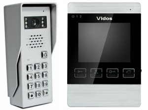 Wideodomofon z pamięcią Vidos M904-S/S50D furtka+brama
