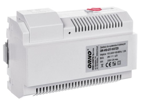 Zasilacz stabilizowany na szynę 20-28V DC do serii VOX MEMO RAIS MEMO REMUS MEMO OR-VID-DT-1037ZD