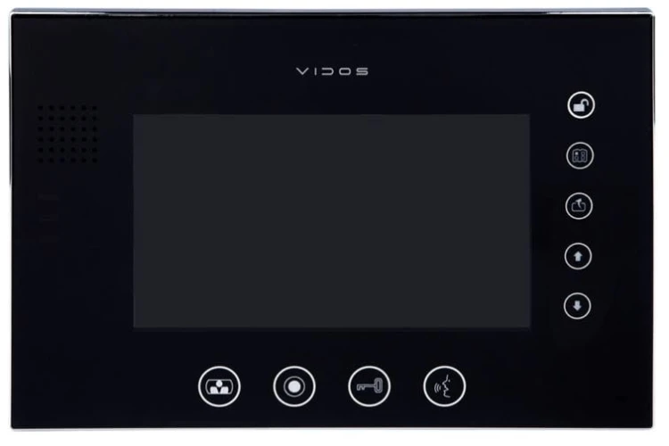 Monitor Vidos M670B S2 wbudowana pamięć, otwieranie furtki i bramy