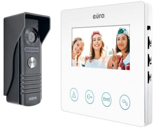Wideodomofon Eura VDA-52A3, otwiera furtkę oraz bramę