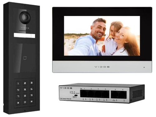 Zestaw Nr 3 Vidos IP ONE Wi-Fi, RFID, klawiatura numeryczna