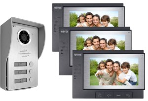 Wideodomofon Videodomofon 3-rodzinny 7" Eura