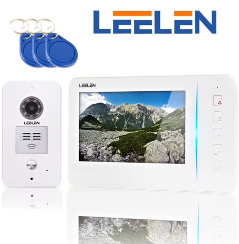 Wideodomofon - 7cali JB305_N60W_NO15PC +3xbrelok, czytnik RFID