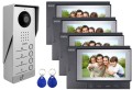Wideodomofon cztero rodzinny Eura 4R RFID