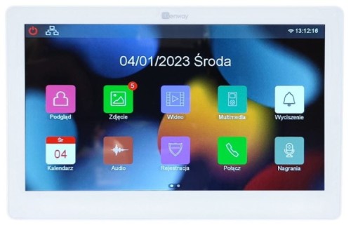Genway F-V13-2W - Monitor slim dotykowy wideodomofonowy 7" WiFi i Tuya