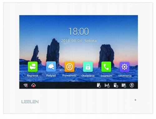 Leelen Monitor 7' Kolorowy 2Wires V31w dotykowy