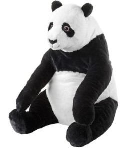 IKEA Pluszak Miś pluszowy Panda DJUNGELSKOG IKEA  biało czarny 47 cm
