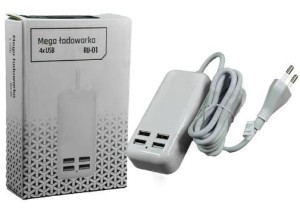 Ładowarka Combo 4 porty USB RU-01 myPhone 5V 1,5A
