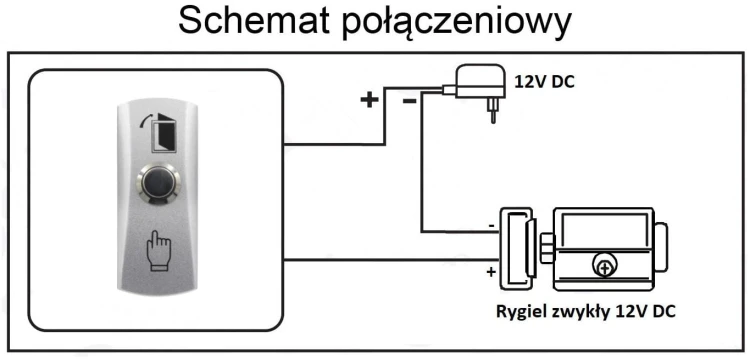 Przycisk zwierny Scot BT-4 schemat podłączenia