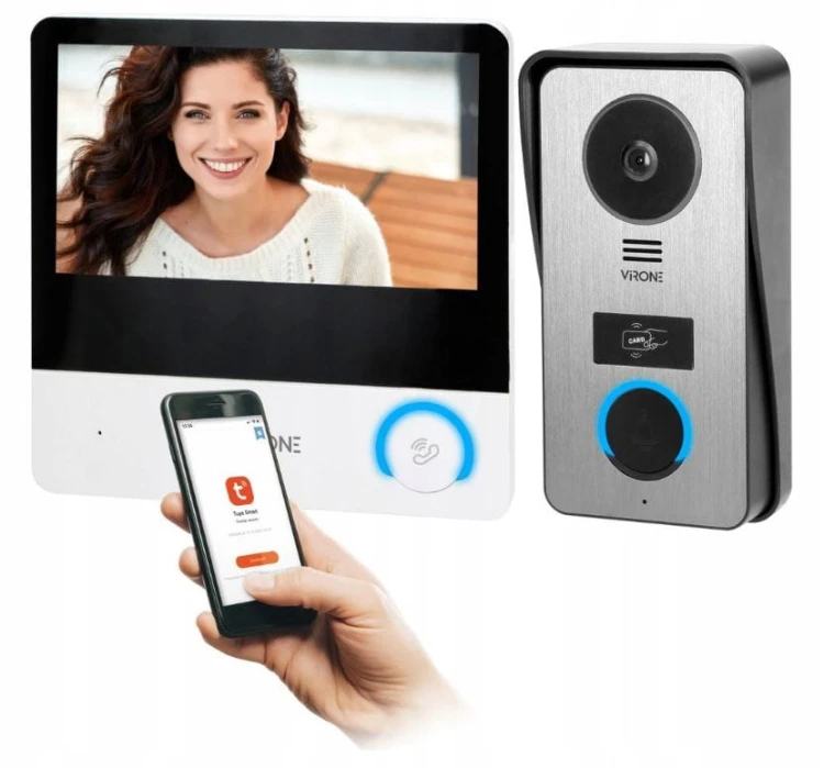 Wideodomofon WIFI Full HD 7" RFID PAVONIS VDP-67