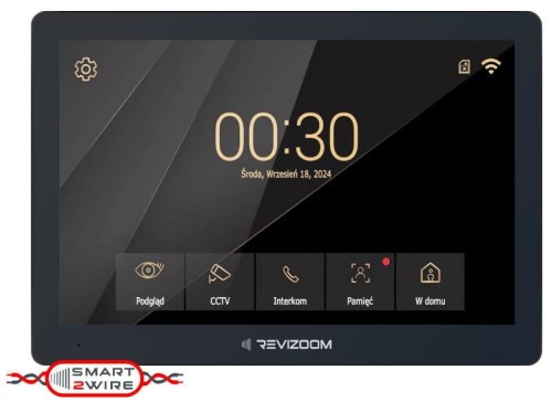 Monitor SMART 10", instalacja 2 żyłowa, Wi-Fi,