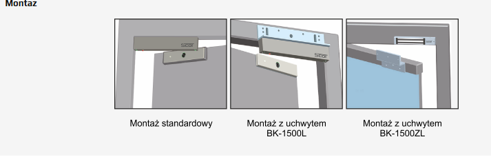 EL-1500TSL Zwora elektromagnetyczna 750kg z sygnalizacją i zwłoką czasową