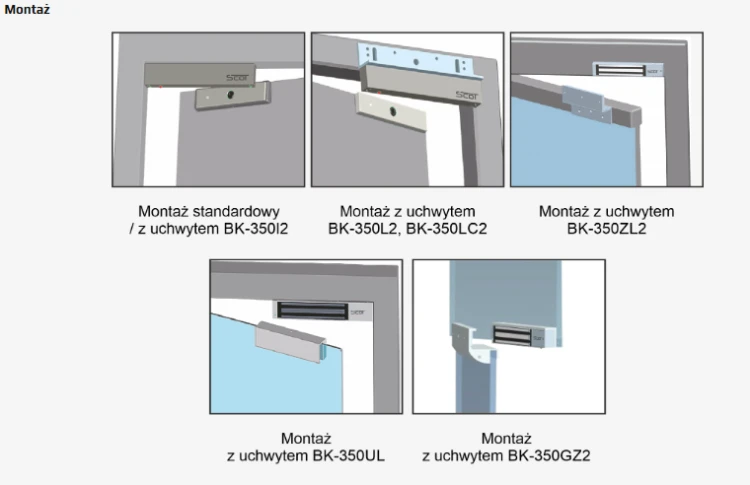 EL-350SP2 Zwora elektromagnetyczna 180kg z sygnalizacją
