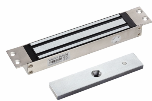 EL-600WMS Zwora elektromagnetyczna zewnętrzna, wpuszczana 280kg z sygnalizacją