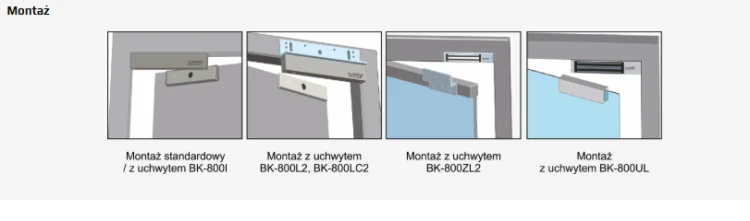 EL-800SP2 Zwora elektromagnetyczna 350kg z sygnalizacją