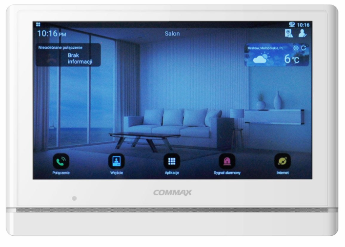 Monitor IP 10" głośnomówiący CIOT-1000YN WHITE