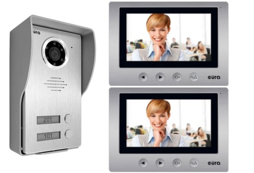 Wideodomofon dwurodzinny Eura Orion 2R