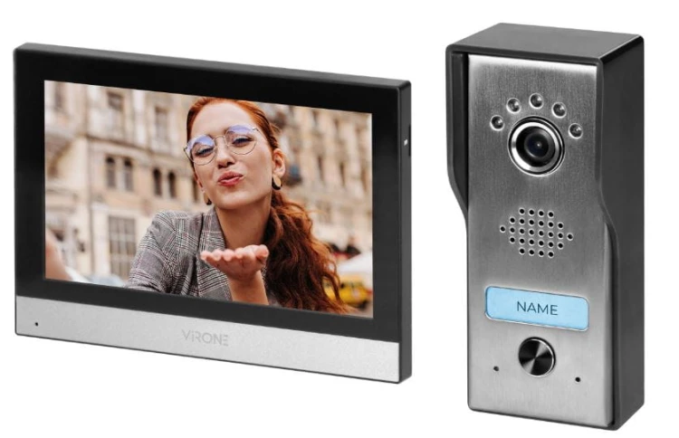 VDP-71/B Virone zestaw wideodomofonowy jednorodzinny 4-żyłowy 7'' , Full HD