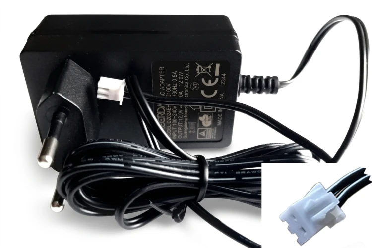 Uniwersalny zasilacz impulsowy 12V DC 1000mA do domofonów, wideodomofonów, kamer i urządzeń kontroli dostępu. Stabilne napięcie, wtyk 2-pin, przewód 160 cm.