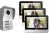 Wideodomofon 3-Rodzinny EURA VDA-24A3 + 3x monitor 7cali Furtka i Brama