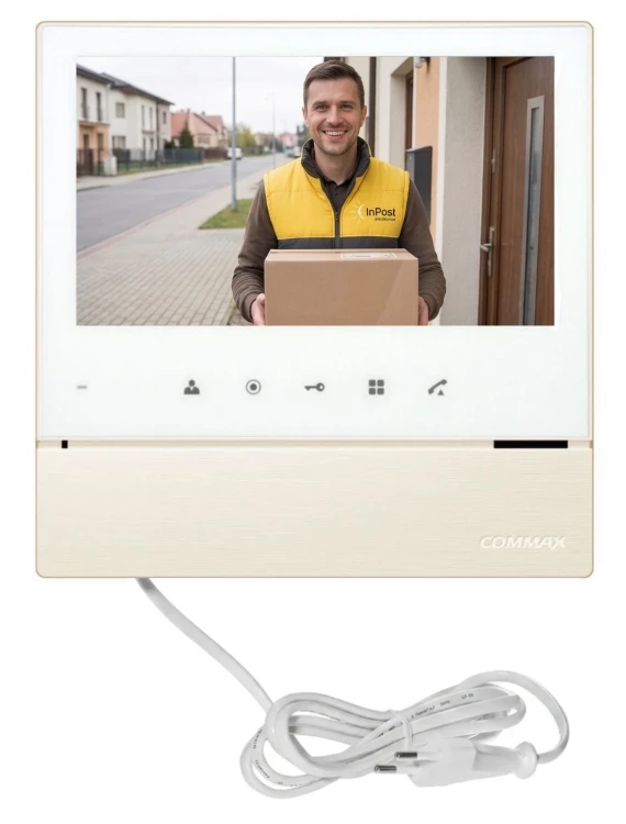 Monitor Commax 7 cali CDV-70H2 White  230V głośnomówiący