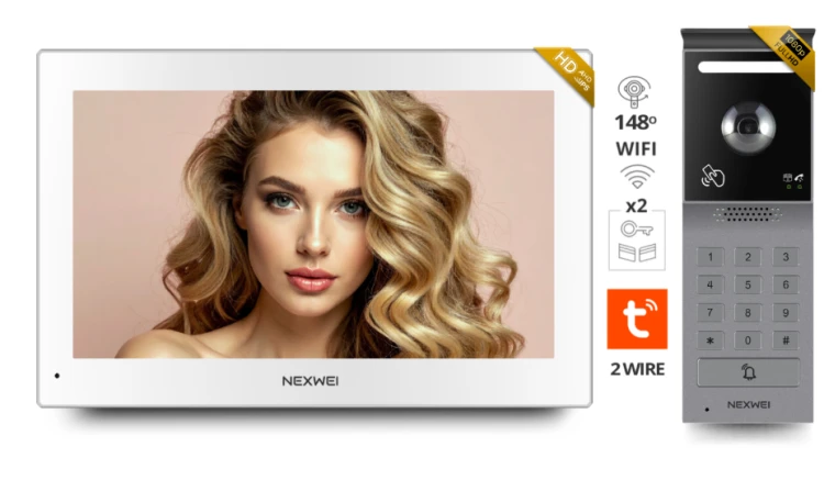 Wideodomofon Nexwei IP NW-ZIP-2B WiFi z AI i RFID