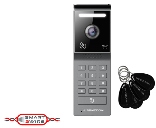 RC-215HD2-CK Kamera natynkowa szerokokątna z optyką HD 1080p, klawiaturą numeryczną i czytnikiem RFID