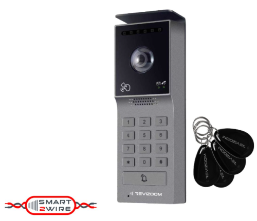 RC-215HD2-CK Kamera natynkowa szerokokątna z optyką HD 1080p, klawiaturą numeryczną i czytnikiem RFID