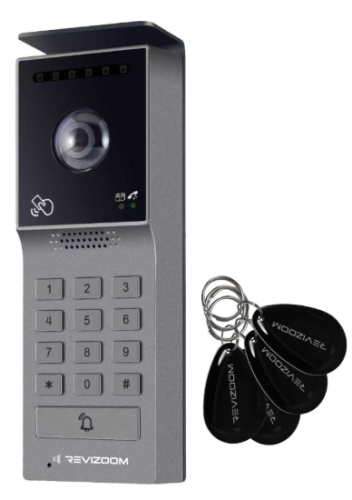 RC-215HD2-CK Kamera natynkowa szerokokątna z optyką HD 1080p, klawiaturą numeryczną i czytnikiem RFID