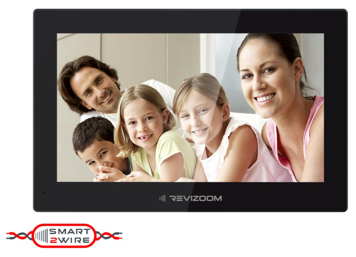REVIZOOM RM-T275HD2 BLACK Monitor 7" głośnomówiący Smart HD