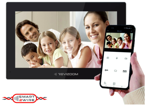 RM-T275HD2 BLACK Monitor 7" głośnomówiący Smart HD