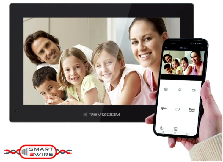 RM-T275HD2 BLACK Monitor 7" głośnomówiący Smart HD