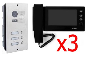 Wideodomofon trzy rodzinny Vidos  S603/3xM270B