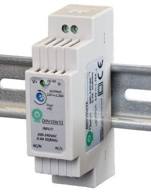 Zasilacz przystosowany do montażu na szynie DIN TS-35/7.5 lub 15