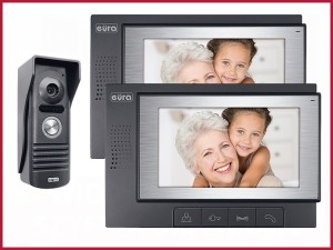 Wideodomofon Eura VDP-22A3 Duo Pluton kolor 7'' otwieranie furtki i bramy 