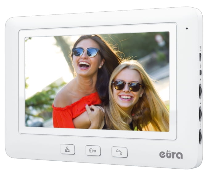 Monitor Wideodomofonowy EURA VDA-45A3 CONNECT 7" kolor biały