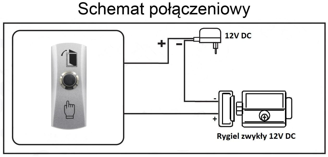 Przycisk zwierny Scot BT-4 schemat podłączenia